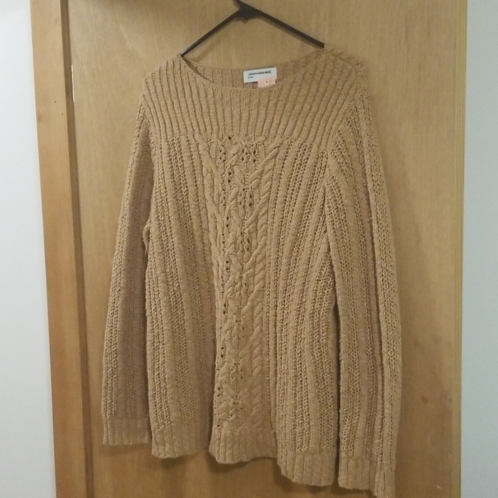 Jones New York Sport Tan Cotton Sweater